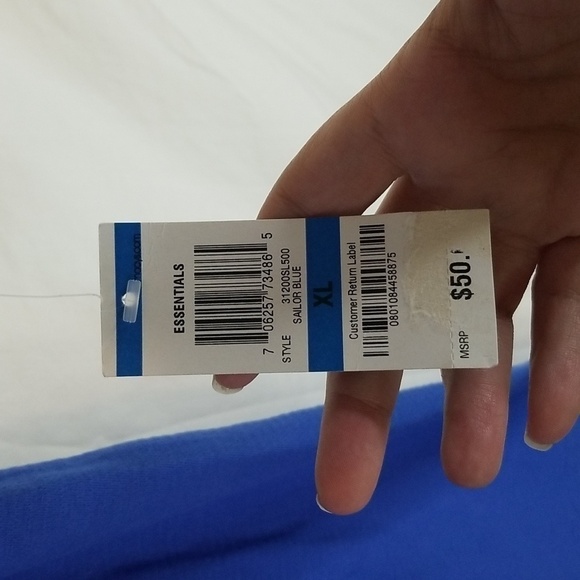 Tasso Elba Golf Polo Sailor Blue Size XLarge NWT - Picture 5 of 8